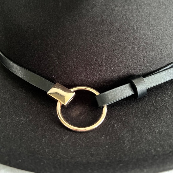 INC International Concepts Panama Hat with Hardware Ring One Size Black - Picture 6 of 9